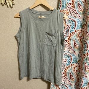Madewell tank muscle tee size medium sage